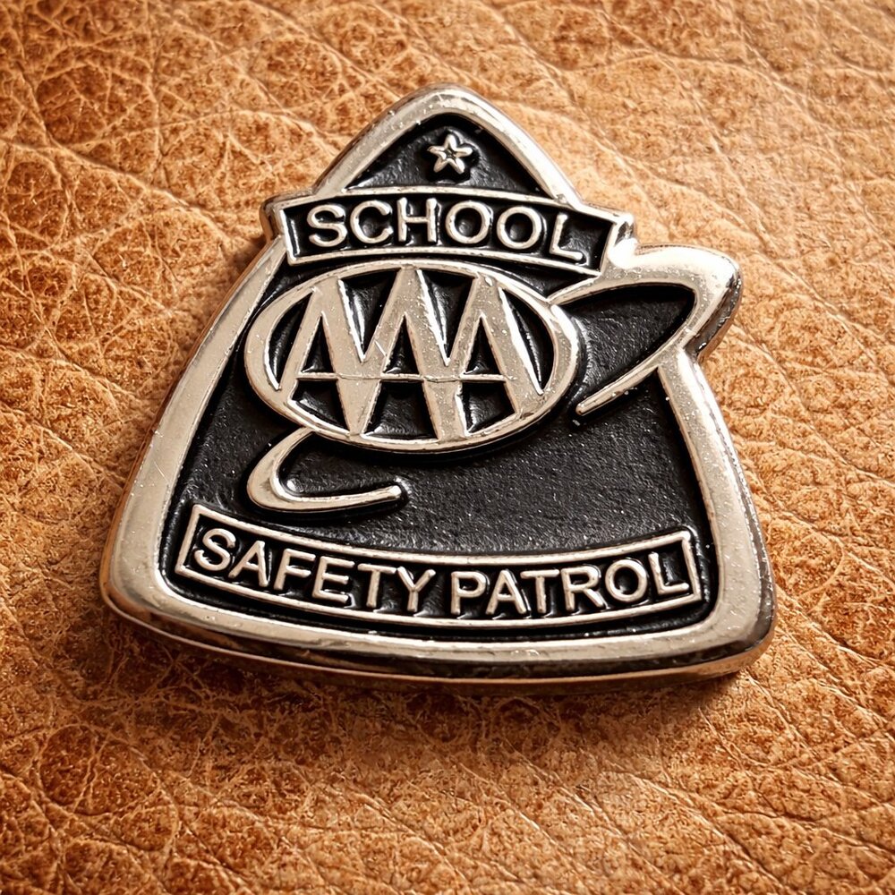 AAA School Safety Patrol Vintage Lapel Pin